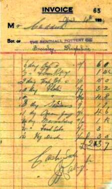 benthall invoice